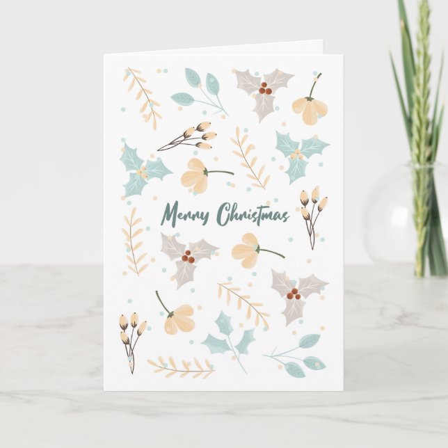Carte de Noël inspirée de Scandinavie. Hygge Modif (Devant)