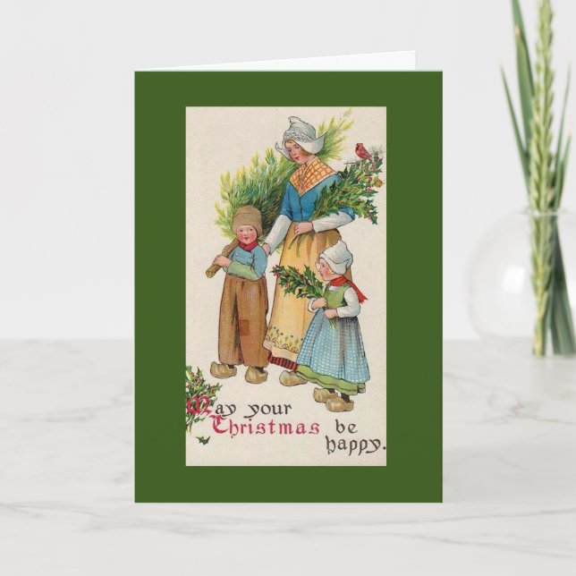 Carte de Noël inspirée des Pays-Bas (Devant)