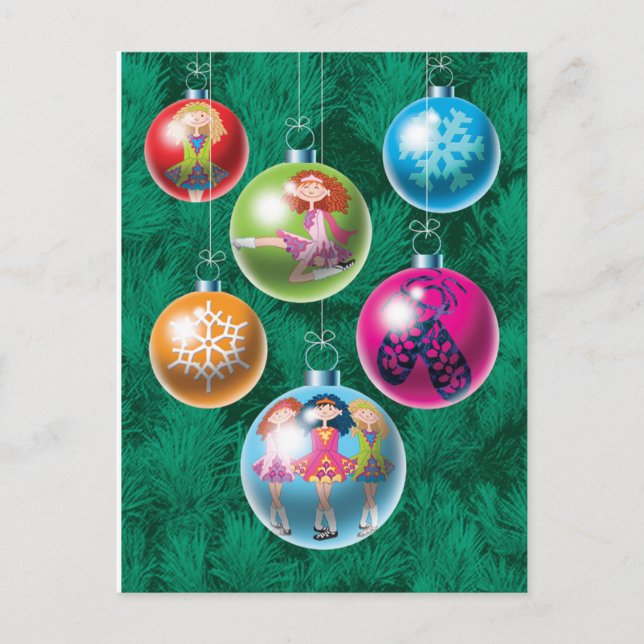 Carte de Noël Irish Baubles (Devant)
