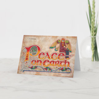 Carte de Noël irlandais Celtic Peace on Earth