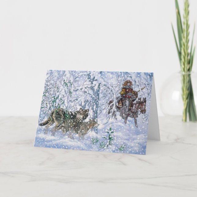 Carte de Noël irlandaise celtique Nessa (Devant)