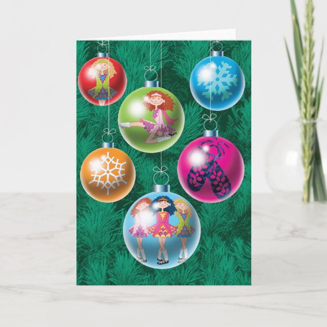 Carte de Noël irlandaise de babioles (Devant)