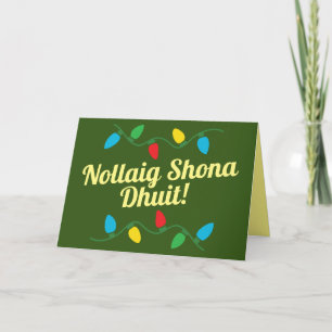 Carte de Noël irlandaise Merry