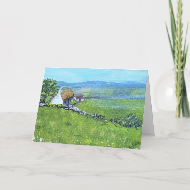 Carte de Noël irlandaise, Salutation, Irlande, Car (Devant)