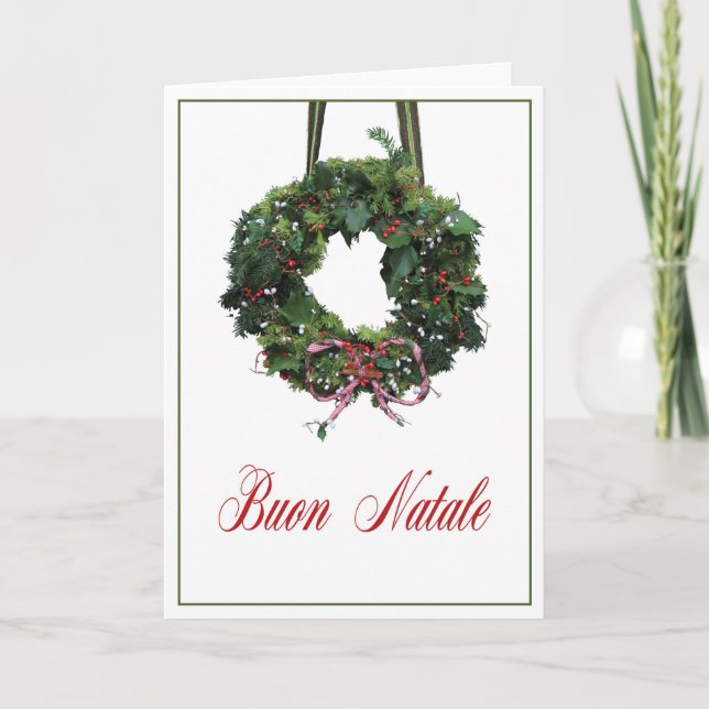 Carte de Noël italienne Buon Natale (Devant)