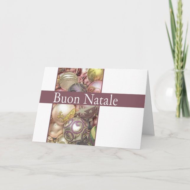 Carte de Noël italienne Buon Natale (Devant)