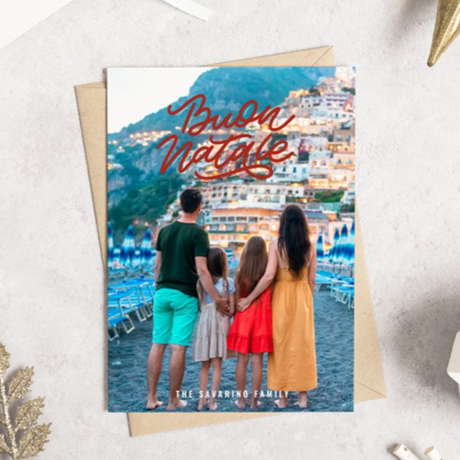 Carte de Noël italienne Buon Natale (Créateur téléchargé)