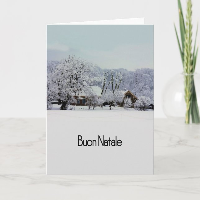 Carte de Noël italienne Buon Natale (Devant)
