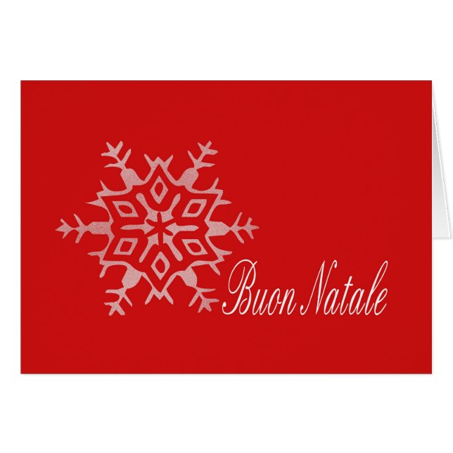 Carte de Noël italienne Buon Natale (Devant horizontal)