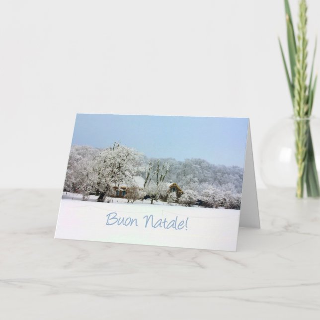 Carte de Noël italienne Buon Natale (Devant)