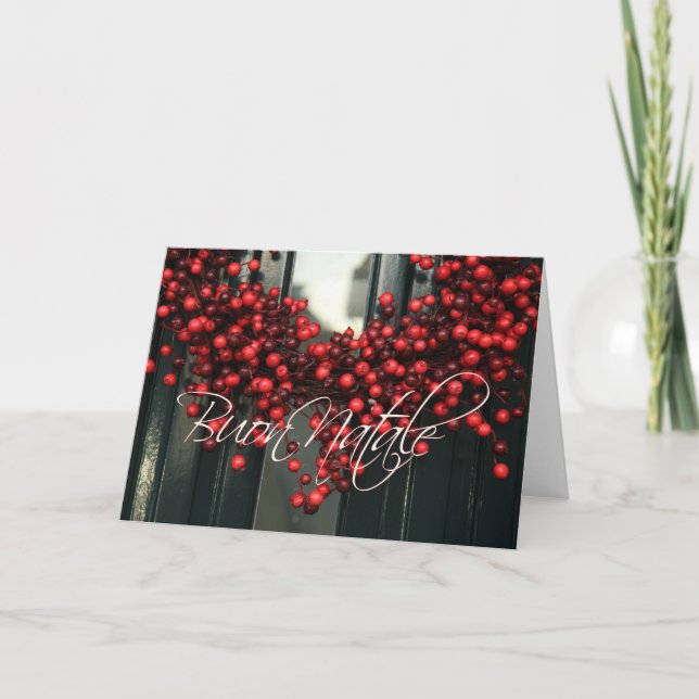 Carte de Noël italienne Buon Natale (Devant)