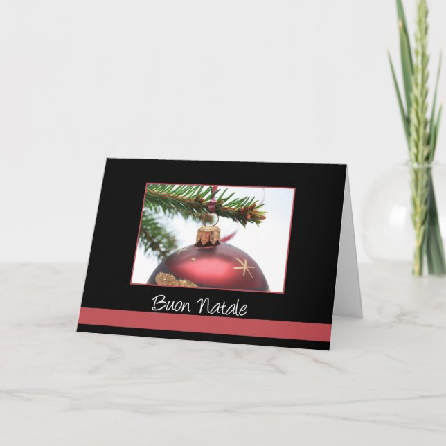 Carte de Noël italienne Buon Natale (Devant)