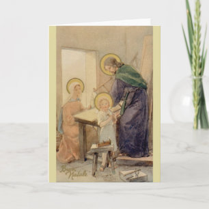 Carte de Noël italienne religieuse vintage