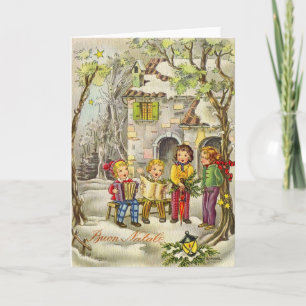 Carte de Noël italienne vintage