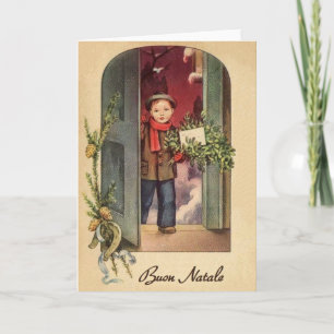 Carte de Noël italienne vintage