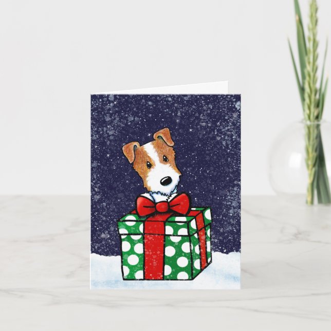 Carte de Noël Jack Russell Terrier (Devant)