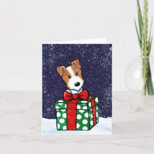 Carte de Noël Jack Russell Terrier