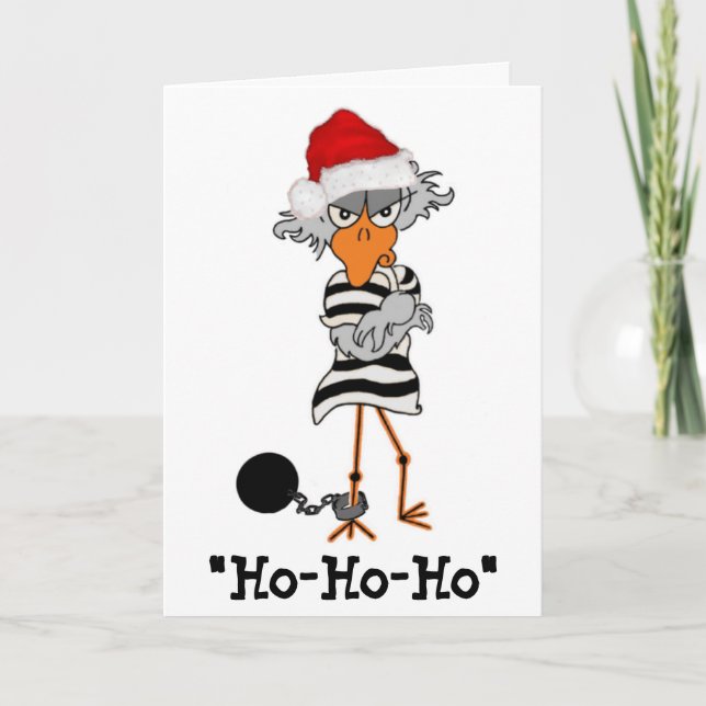Carte de Noël Jailbird (Devant)