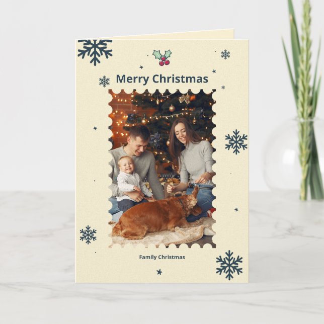 Carte de Noël jaune (Devant)