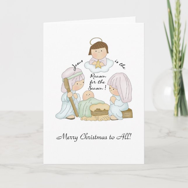 Carte de Noël Jésus (Devant)