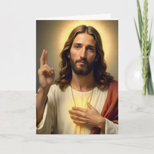 Carte de Noël Jésus personnalisé 2