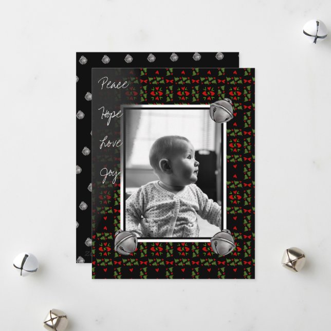 Carte de Noël Jingle All the Way (Devant/Arrière en situation)