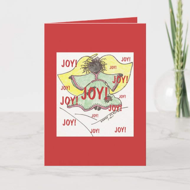Carte de Noël/joie (Devant)