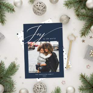 Carte de Noël "Joie au Monde" Photo Marine