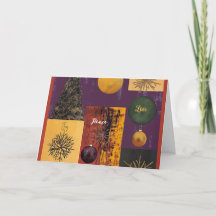 Carte de Noël - Joie, Paix et Amour