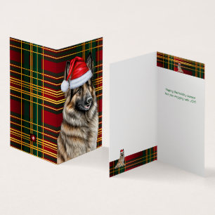 Carte de Noël Jour de Fête de Chien Tervuren