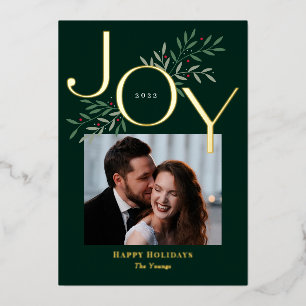 Carte de Noël Joy Foil