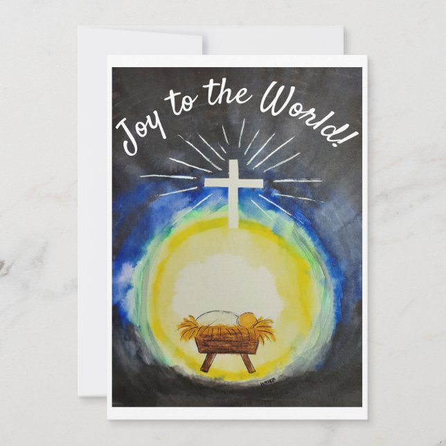 Carte de Noël "Joy to the World" (Devant)