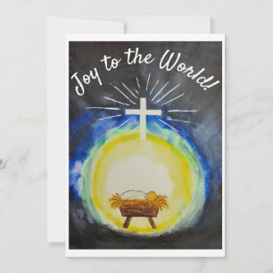 Carte de Noël "Joy to the World"