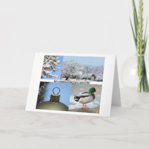 Carte de Noël Joyeuse Cousin et Femme