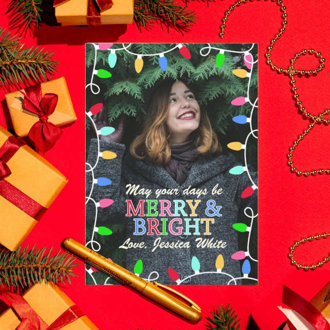 Carte de Noël Joyeuse et Lumineuse (Créateur téléchargé)