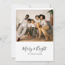 Carte de Noël Joyeuse et Lumineuse