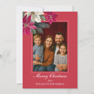 Carte de Noël Joyeuse pour famille chaude
