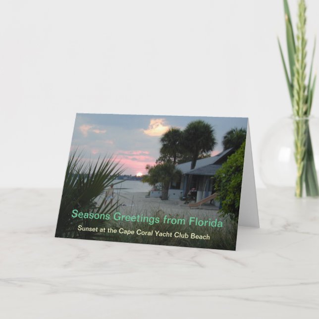 Carte de Noël - Joyeuses Fêtes de Floride (Devant)