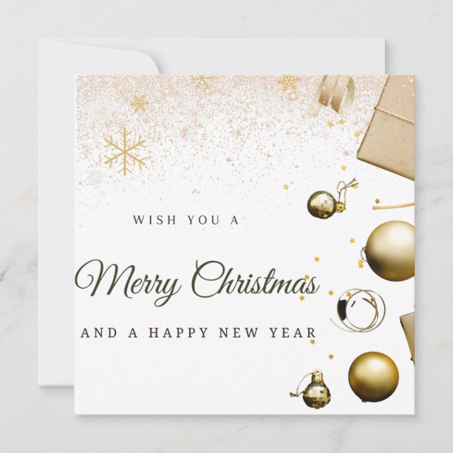 Carte de Noël Joyeux (Devant)