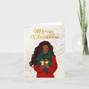 Carte de Noël Joyeux Africain-Américain