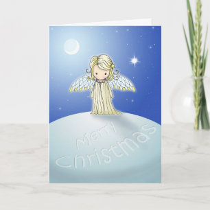 Carte de Noël Joyeux Ange doux