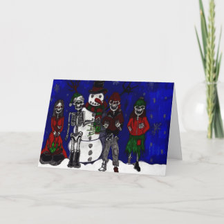 Carte de Noël Joyeux Morbid