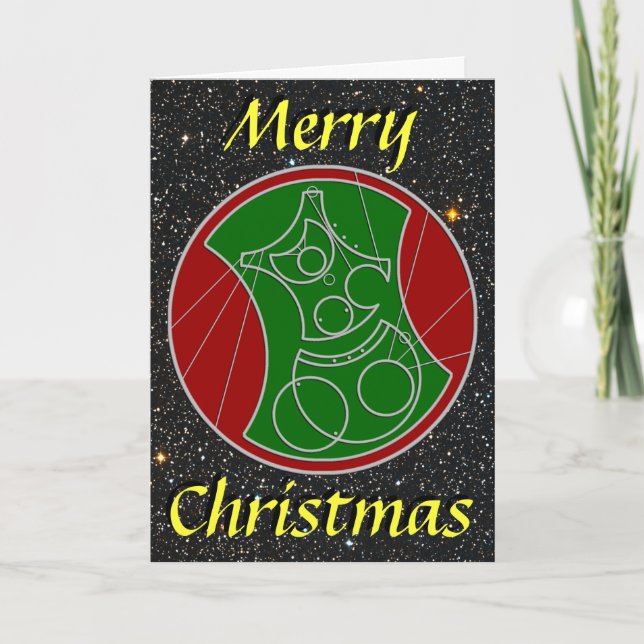 Carte de Noël : Joyeux Noël étoilé (Devant)