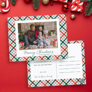 Carte de Noël Joyeux Noël Famille Moderne Photo