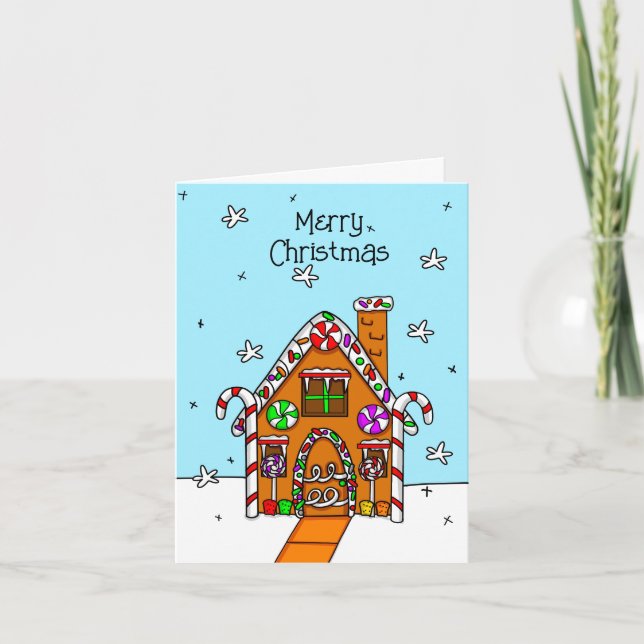Carte de Noël Joyeux personnalisée (Devant)