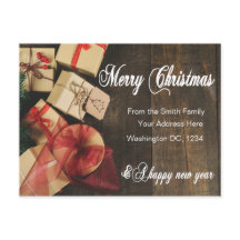 Carte de Noël Joyeux Personnalisée Amis de la fami