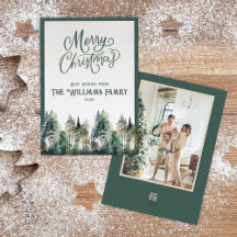 Carte de Noël Joyeux personnalisée avec photo