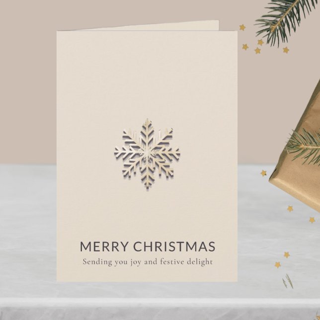 Carte de Noël Joyeux Snowflake (Créateur téléchargé)