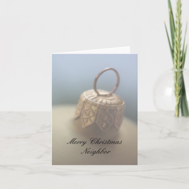 Carte de Noël Joyeux Voisin (Devant)