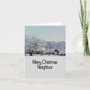 Carte de Noël Joyeux Voisin